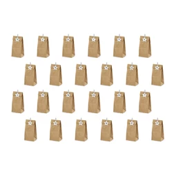 Adventi naptár tasakok, kézműves 8x6,5x21 cm S/24