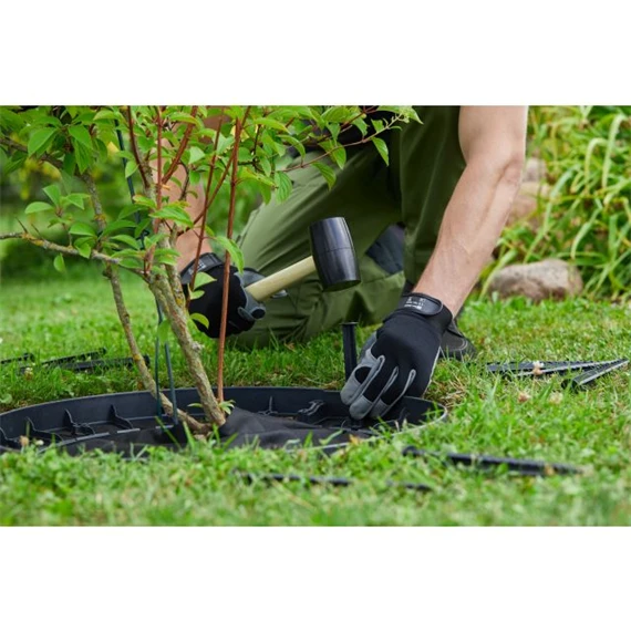 Ágyás- és gyepszegély rugalmas, 4,5x8 cm x 1 m