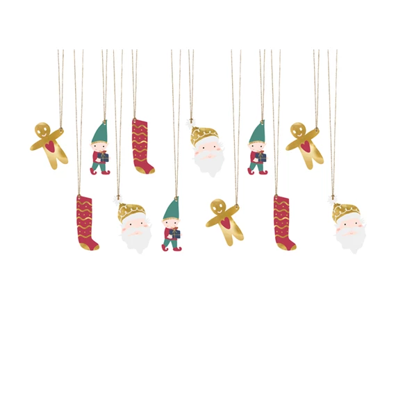 Ajándékkísérő Karácsony mix S/12