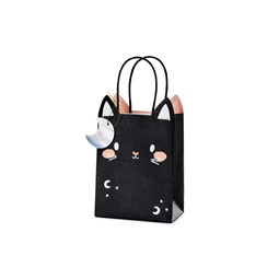 Ajándéktasak cica, vegyes, 8x14x18 cm