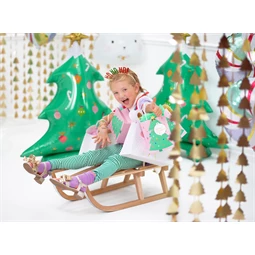 Ajándéktasak karácsonyfa mix 14x20,5x8 cm