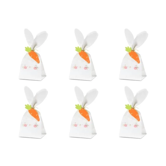 Ajándéktasak nyuszi, vegyes, 7,5x9x22,5 cm S/6