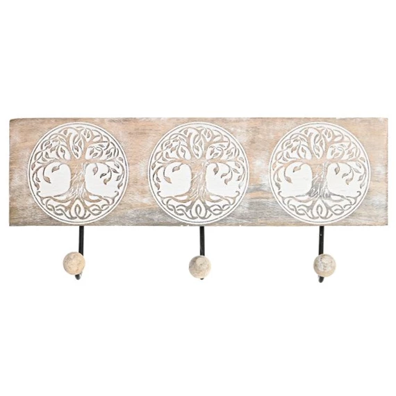 Akasztó falra életfa mintás 38x5x16 cm