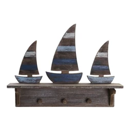 Akasztó falra, hajók 43x8,5x32 cm