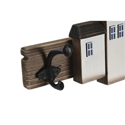 Akasztó falra, házak 40x7x15 cm