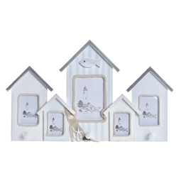 Akasztó falra, házakkal 47x5x28 cm