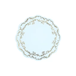 Alátétarany díszítéssel, világoskék, átmérő 35,5 cm S/6