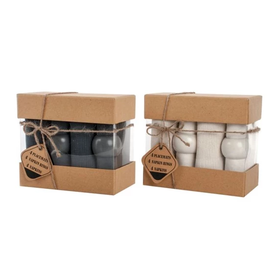 Alátét szett szalvétával 47x40x40 cm 2 féle S/12