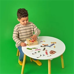 Állatos kirakós fából