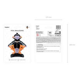 Álló fólia lufi drakula 64x81 cm mix