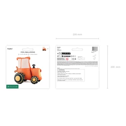 Álló lufi traktor fólia 72x63,5 cm többszínű