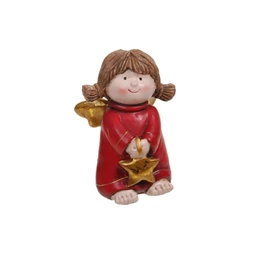 Angyal csillaggal álló 12 cm