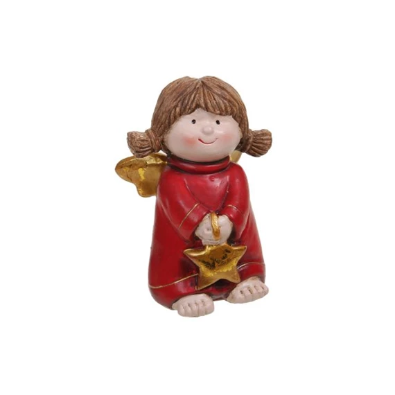 Angyal csillaggal álló 12 cm