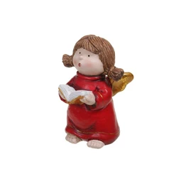 Angyal könyvvel álló, éneklő 12 cm