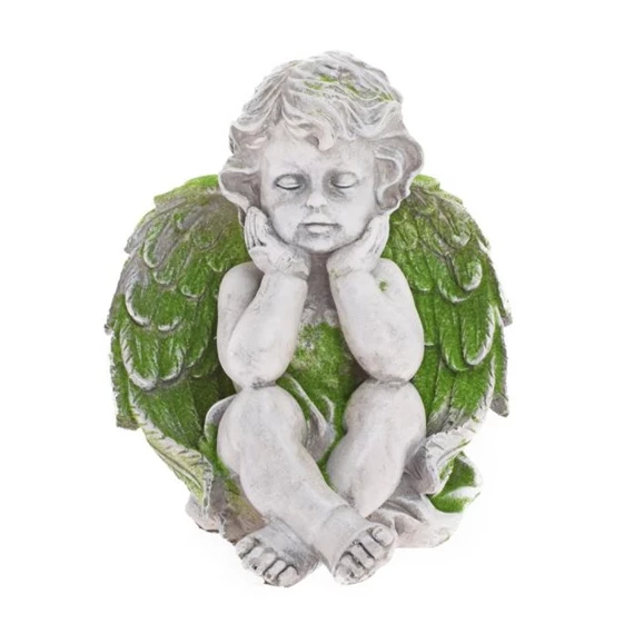 Angyal mohás ülő 22x21x24 cm