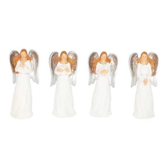 Angyal szívvel, madárral álló 2,2x1,8x5,4 cm 4 féle