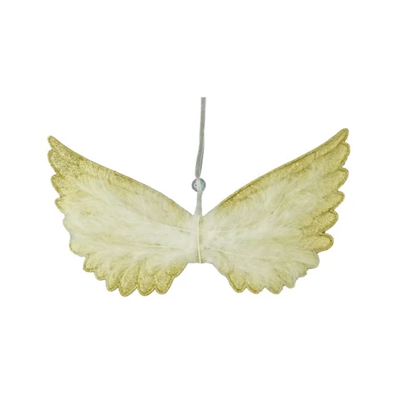 Angyalszárny glitteres, akasztós 23 cm 2 féle
