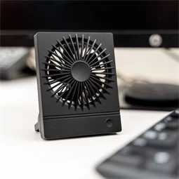 Asztali ventilátor, újratölthető 11x8x2,3 cm