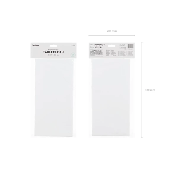Asztalterítő 137x183 cm fehér