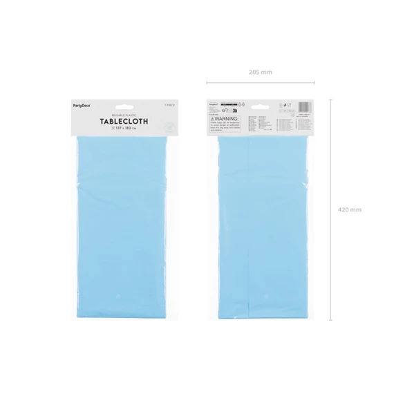 Asztalterítő 137x183 cm világoskék