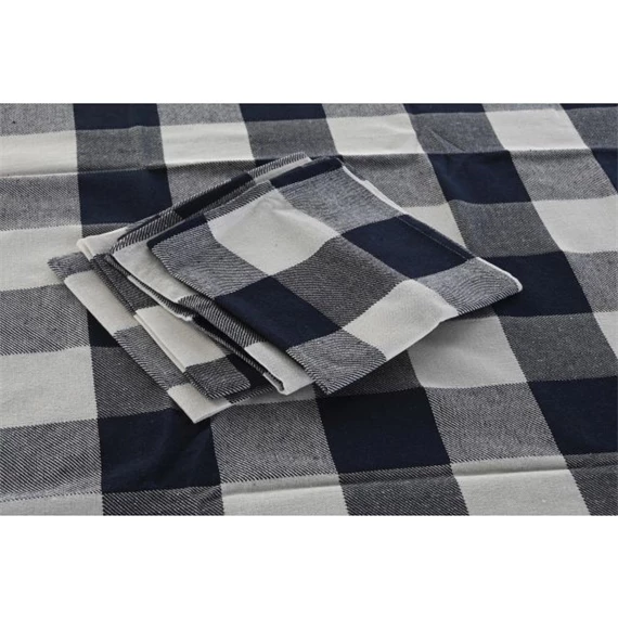 Asztalterítő szett kockás 150x150x0,5 cm S/5