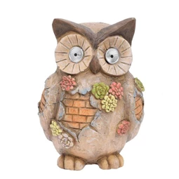 Bagoly LED-es szolár 25,5x23x35 cm