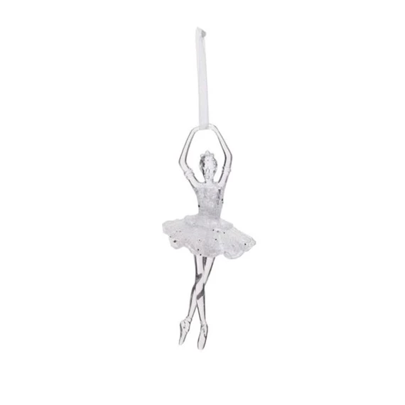 Balerina glitteres, akasztós 17x8x5 cm