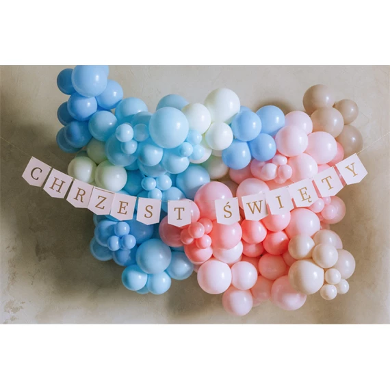 Banner Chrzest Święty 2 m világos rózsaszín