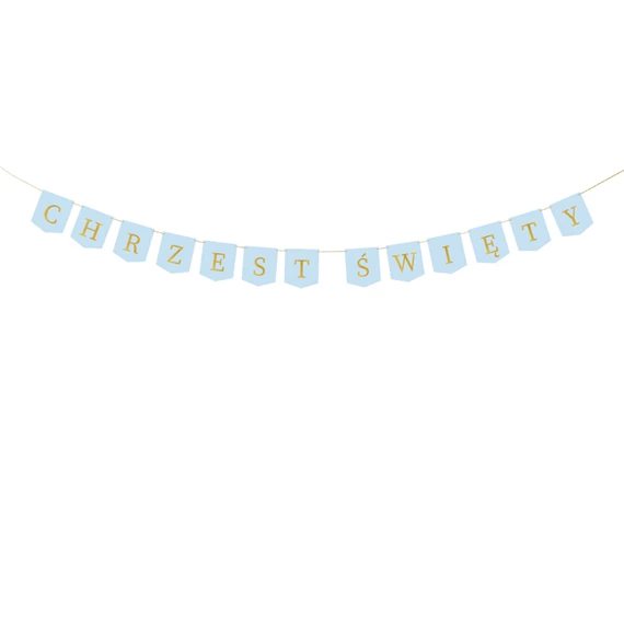 Banner Chrzest Święty 2 m világoskék