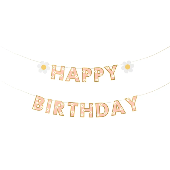 Banner happy birthday mix 200x14,5 cm