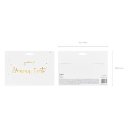 Banner heaven sent 14.5x85 cm arany