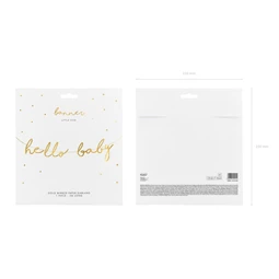 Banner kis csillag - hello baby 18x70 cm