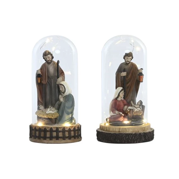 Betlehem LED-es 10x10x21 cm 2 féle