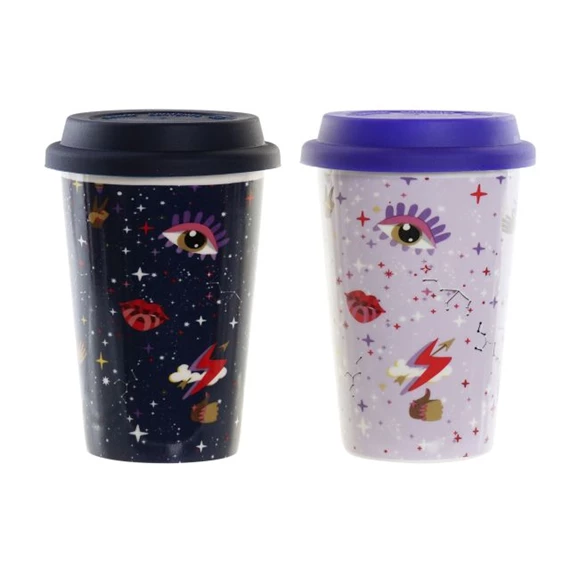 Bögre Good Luck 9,7x9,7x14 cm 400 ml 2 féle