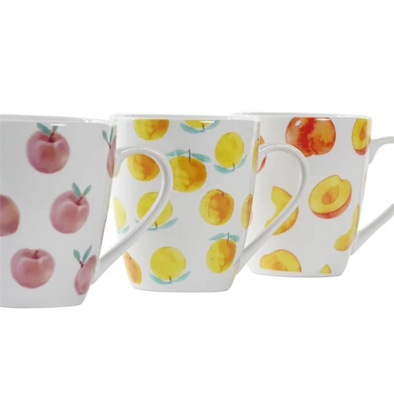 Bögre gyümölcsös 12x8,5x10 cm 420 ml 3 féle