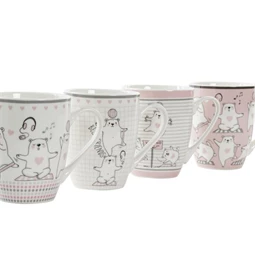 Bögre medvékkel 12x8x11 cm 350 ml 4 féle