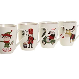 Bögre 12x8x10,5 cm 4 féle 340 ml