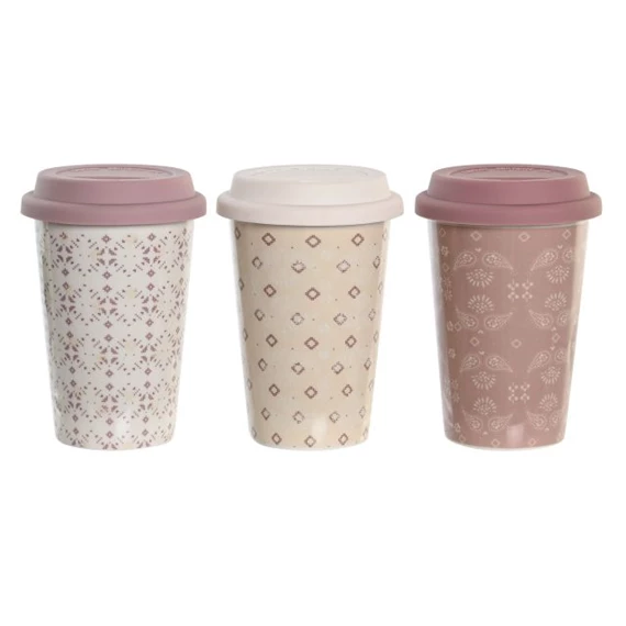 Bögre 10x10x14 cm 400 ml 3 féle