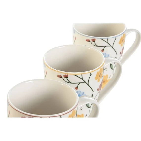 Bögre virágos 12x8,5x11 cm 350 ml 3 féle