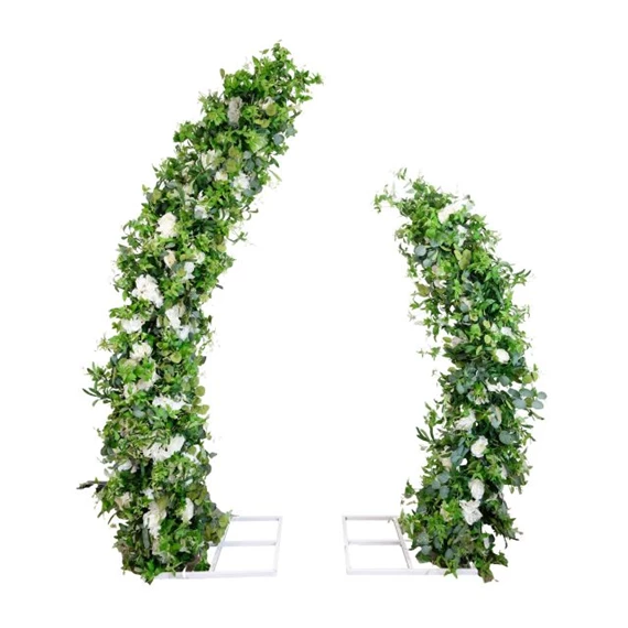 Boldogságkapu selyemvirággal, két részes 250, 200 cm