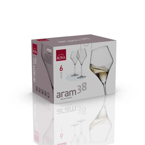 Boros pohár ARAM 380 ml 9,3x21,7 cm S/6
