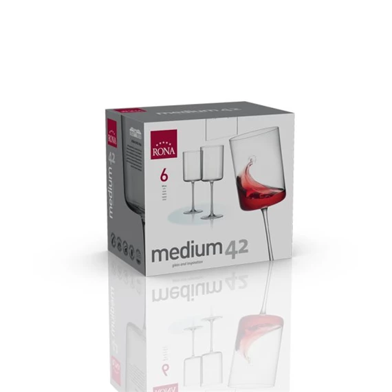 Boros pohár MEDIUM 420 ml 7,7x21,5 cm S/6