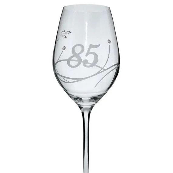 Boros pohár Swarovski kristállyal 360 ml 22,5x8 cm