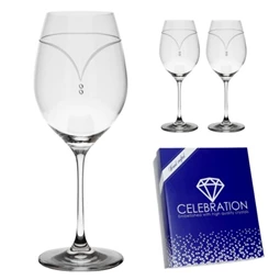 Boros pohár Swarovski kristállyal 470 ml 24x9,3 cm S/2