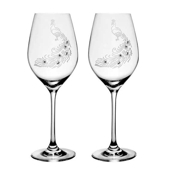 Boros pohár Swarovski kristállyal 470 ml 24x9,3 cm S/2