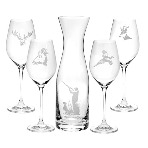 Boros pohár Swarovski kristállyal, kancsóval 1000 ml/360 ml 22,5x8 cm S/5