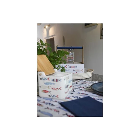 Bortartó tengeri mintás 27x16,5x25,5 cm 2 féle