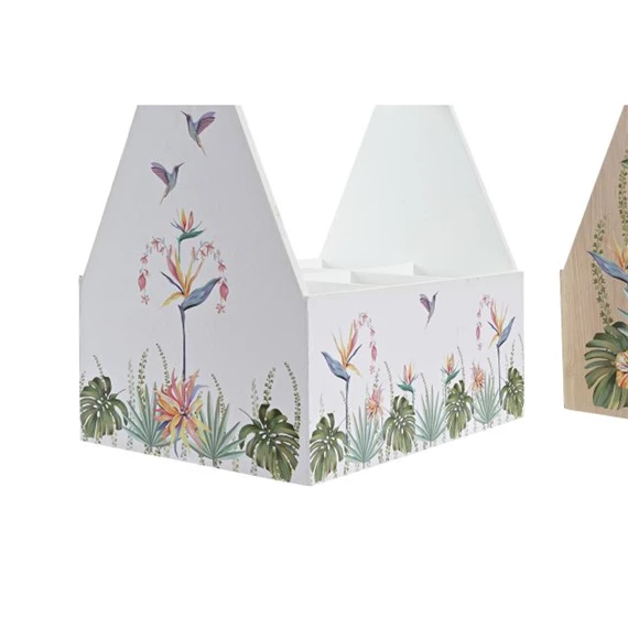 Bortartó trópusi mintás 24x16,5x25 cm 2 féle