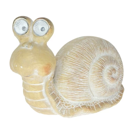 Szolár lámpa csiga, LED-es 33,5x17x24 cm