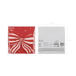 Csíkos masni szalvéták 16x13 cm mix S/12